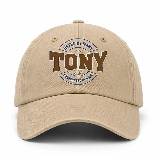 Hated By Many Confronted By None Washed Cap TONY 13K1 C36PF