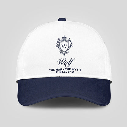 The Man The Myth The Legend Blue Cap WOLF 13K2 C46PF