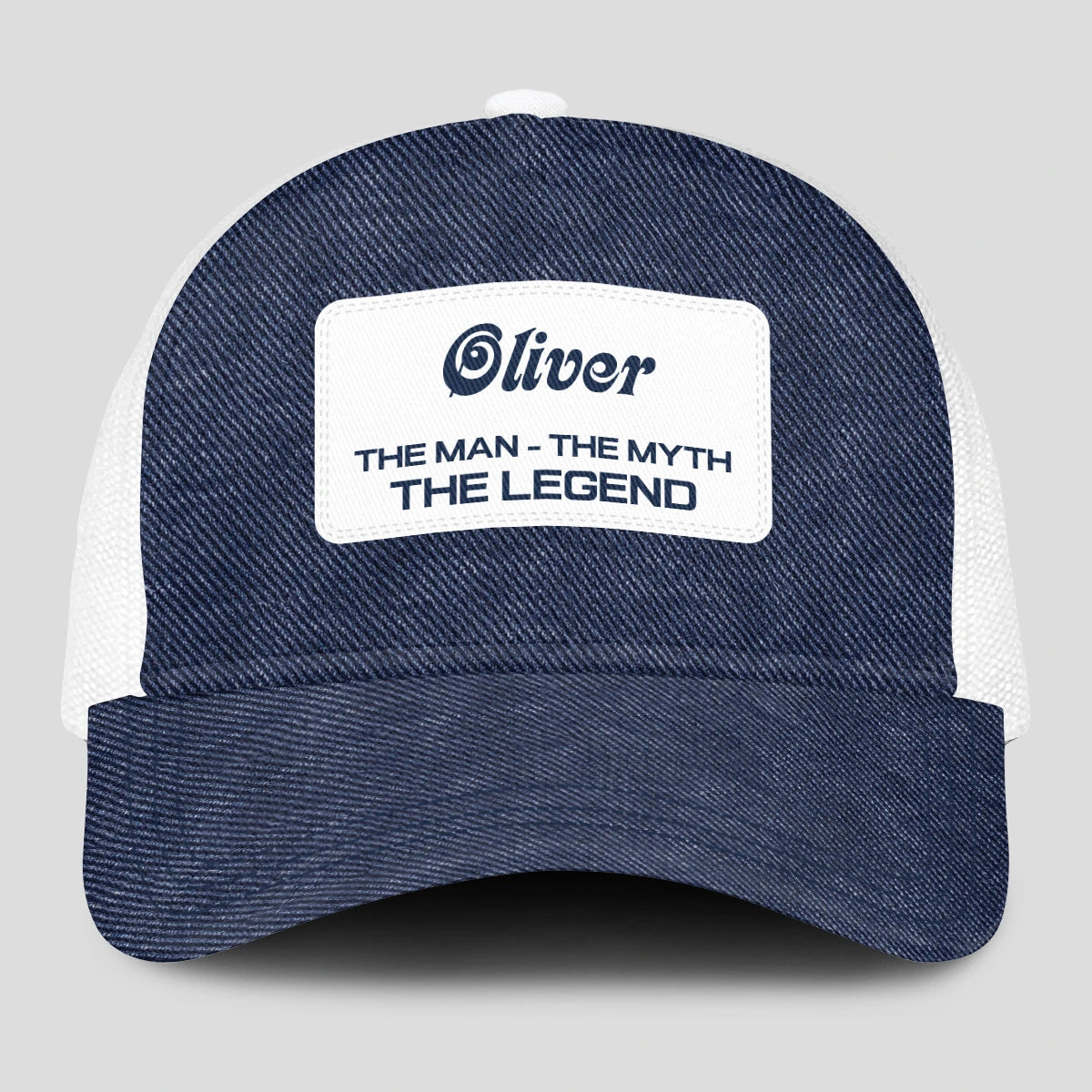 The Man The Myth The Legend Blue Denim Mesh Cap OLIVER 13K1 C194PF