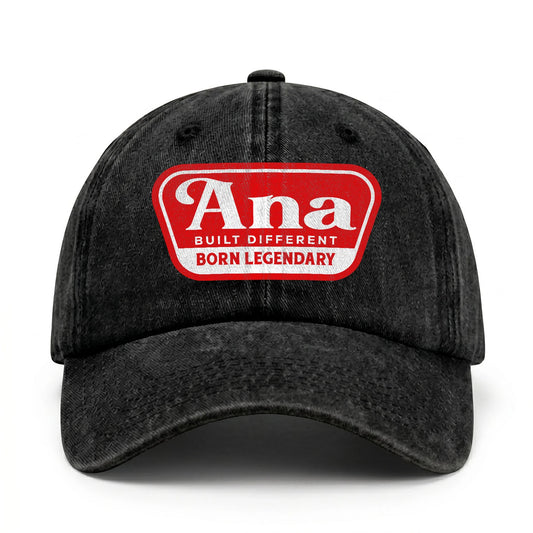 Built Different Born Legendary Red Logo Washed Cap ANA 13K1 C63PF