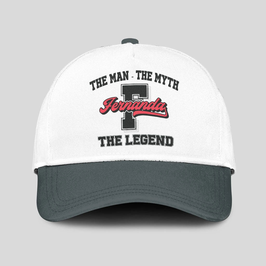The Man The Myth The Legend Custom Initial Letter And Name Cap FERNANDA 13K1 C38PF