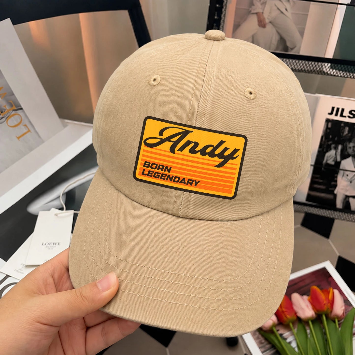 Born Legendary Vintage Washed Cap ANDY 13K1 C64PF