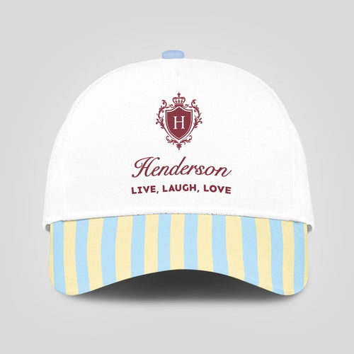 Live Laugh Love Blue And Yellow Luxury Cap HENDERSON 13K1 C121PF