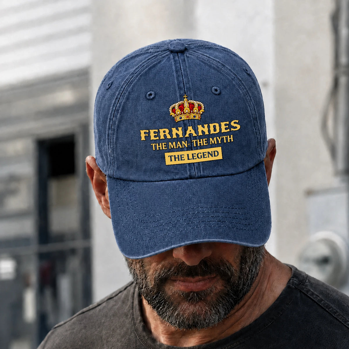 The Man The Myth The Legend King Crown Washed Cap FERNANDES 13K1 C146PF