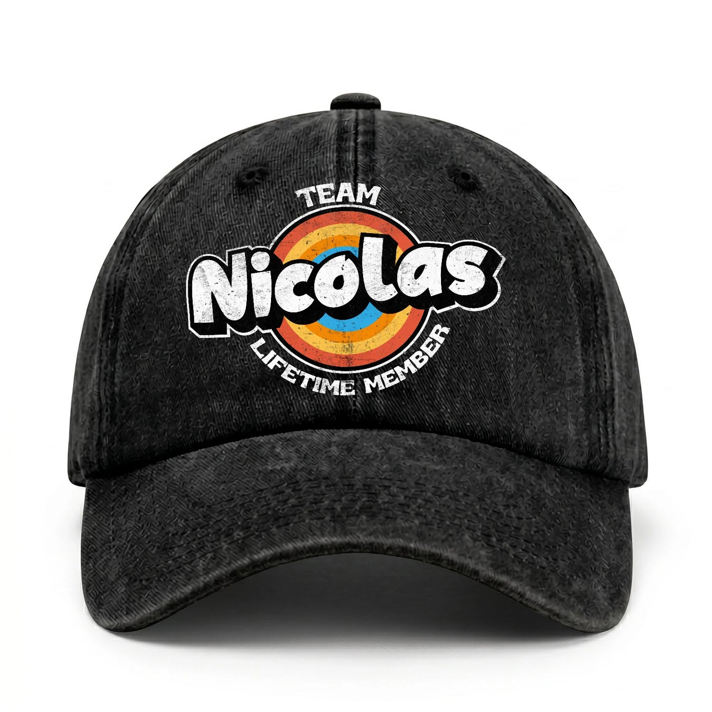 Team Your Name Lifetime Member Logo Cap NICOLAS 13K1 C66PF