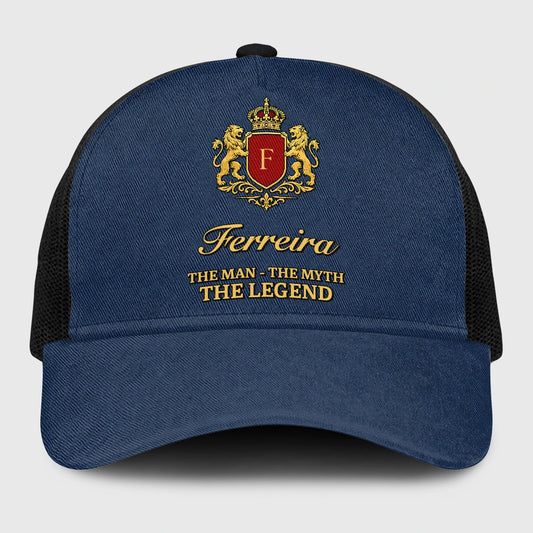 The Man The Myth The Legend Royal Blue Mesh Cap FERREIRA 13K1 C187PF