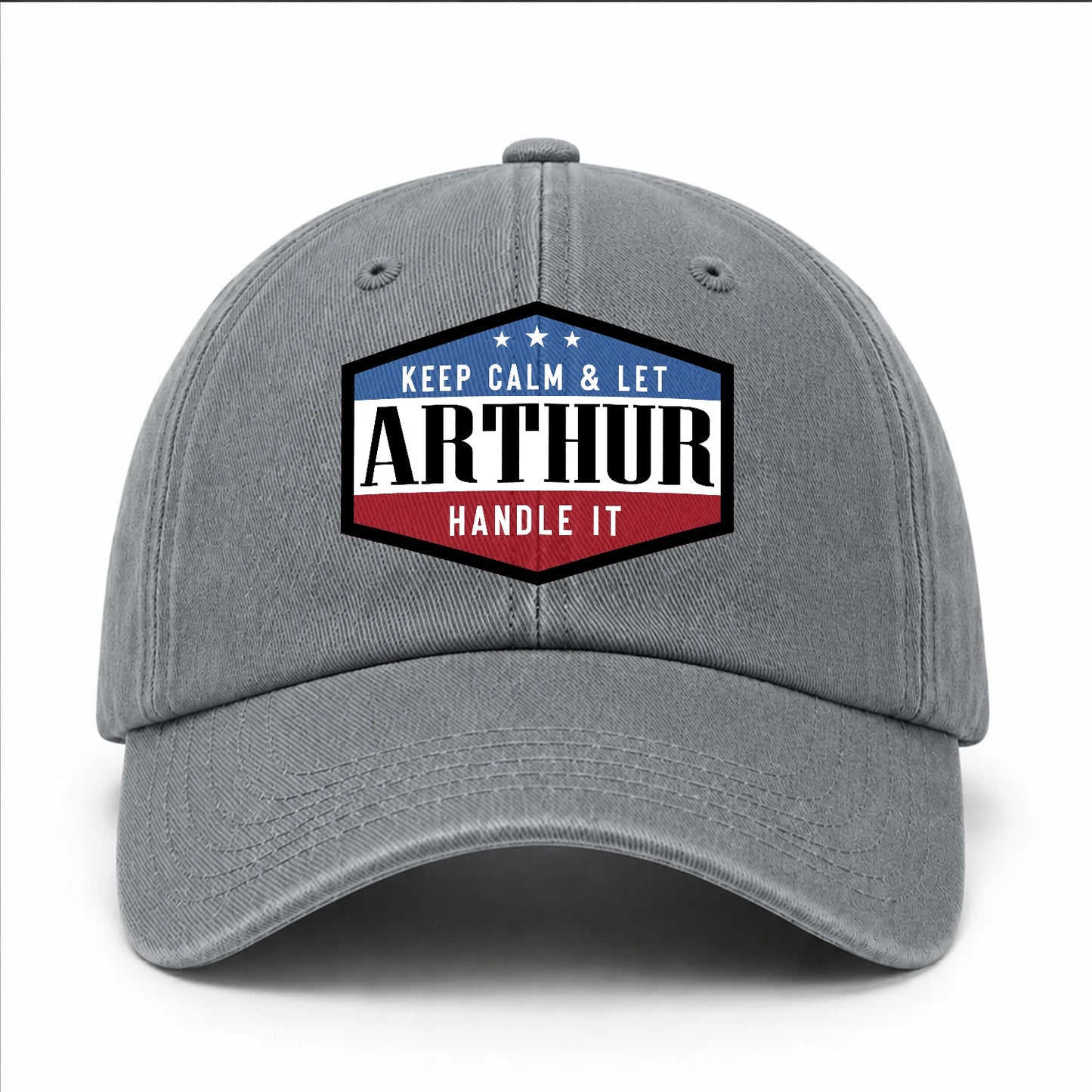 Keep Calm & Let Your Name Handle It Washed Cap ARTHUR 13K1 C87PF