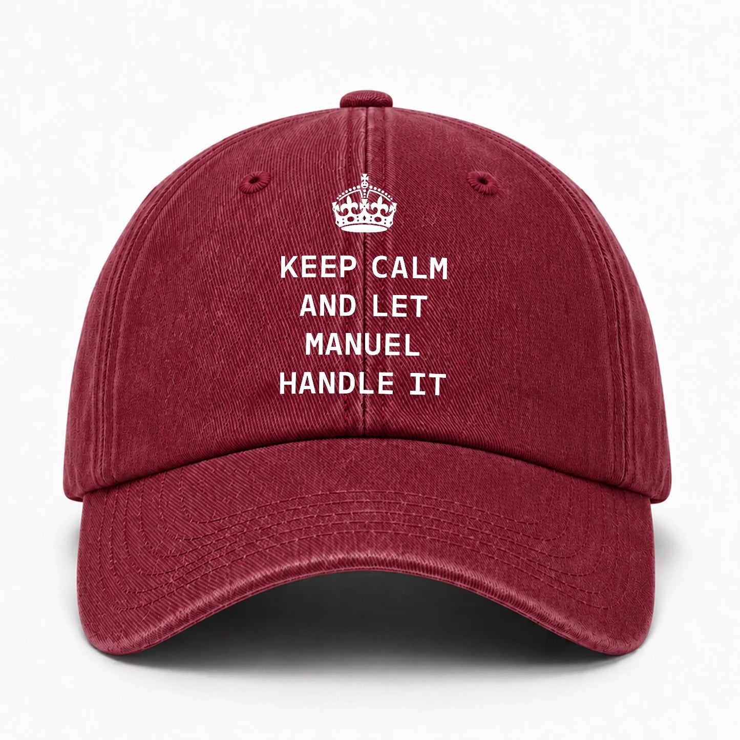 Have No Fear Your Name Is Here Halloween Washed Cap MANUEL 13K1 C108PF