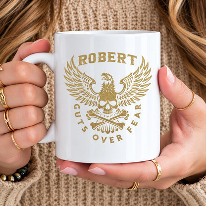 Guts Over Fear Eagle And Skull Mug ROBERT 13K1 MG28