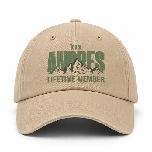 Team Your Name Lifetime Member Mountain Cap ANDRES 13K1 C58PF