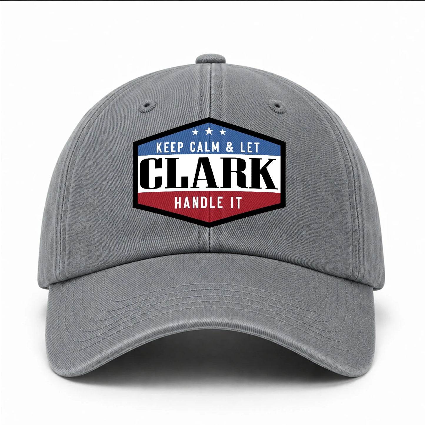 Keep Calm & Let Your Name Handle It Washed Cap CLARK 13K1 C87PF