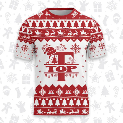 TOP Personalized Christmas T-Shirt Pajama Set - Holiday Gift Outfit 13K1-CR2