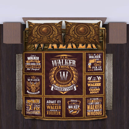 WALKER Limited Edition Personalized Bedding Set 13K1-BS3