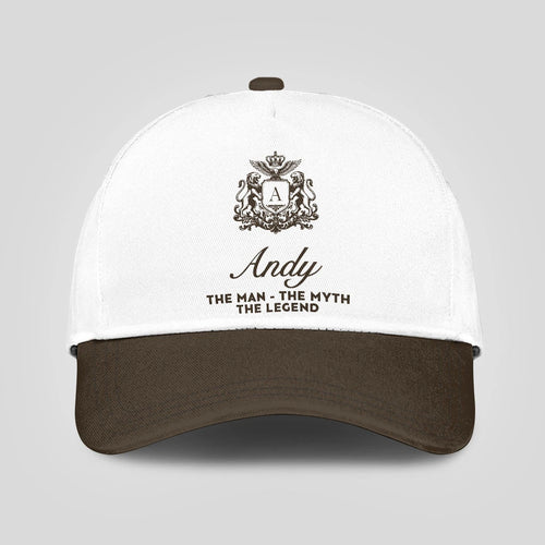 The Man The Myth The Legend Brown Cap ANDY 13K1 C47PF