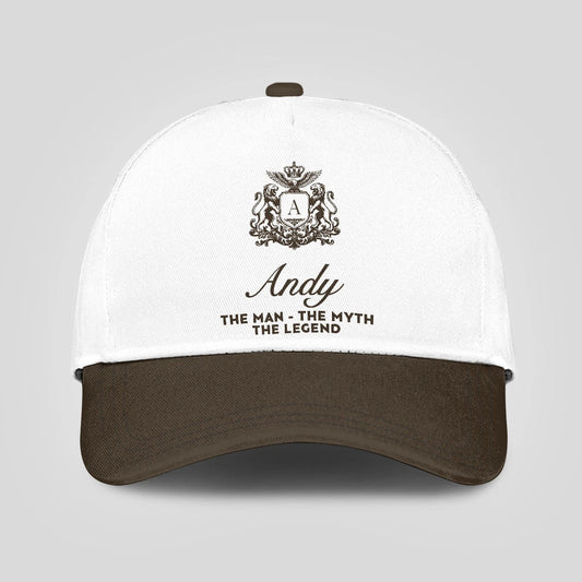 The Man The Myth The Legend Brown Cap ANDY 13K1 C47PF