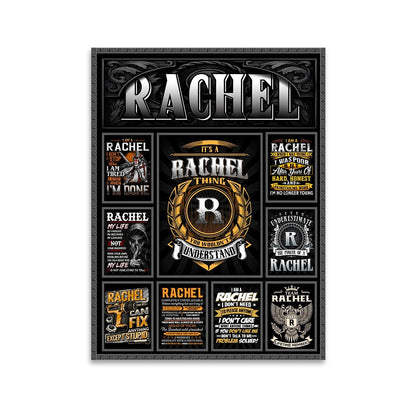 RACHEL Personalized Sponge Floor Mat – Custom Printed Home Decor 13K1-AR2