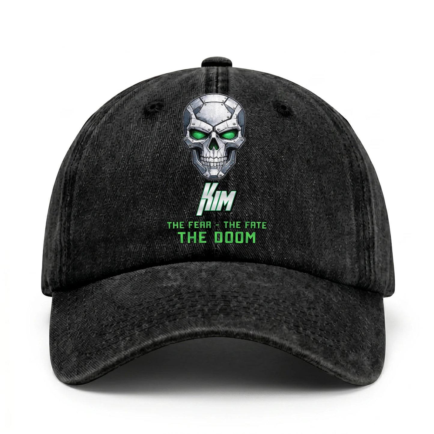 The Fear The Fate The Doom Skull Washed Cap KIM 13K1 C99PF