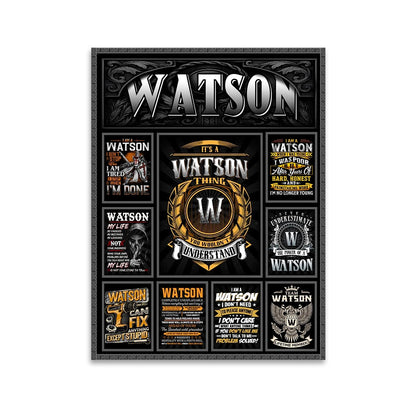 WATSON Personalized Sponge Floor Mat – Custom Printed Home Decor 13K1-AR2