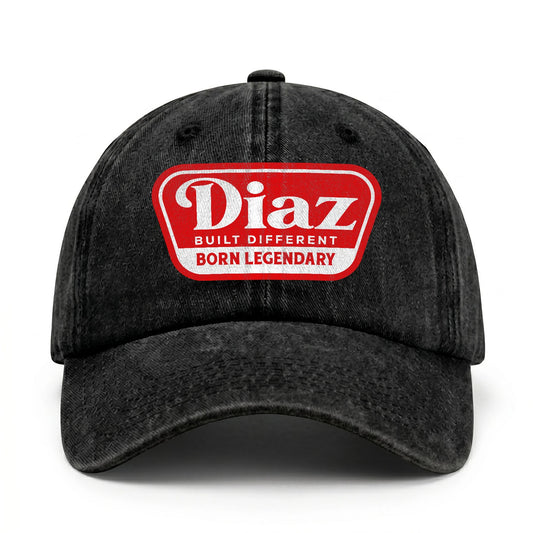 Built Different Born Legendary Red Logo Washed Cap DIAZ 13K1 C63PF