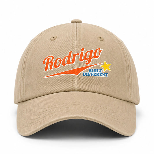 Your Name Built Different Logo Washed Cap RODRIGO 13K1 C56PF