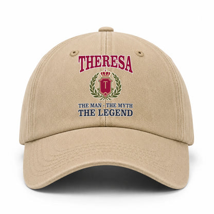 The Man The Myth The Legend Royal Khaki Cap THERESA 13K1 C116PF