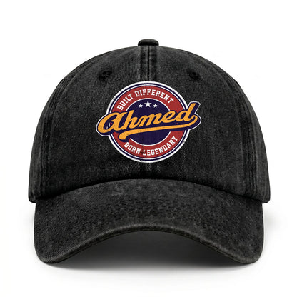 Built Different Born Legendary Logo Washed Cap AHMED 13K1 C65PF
