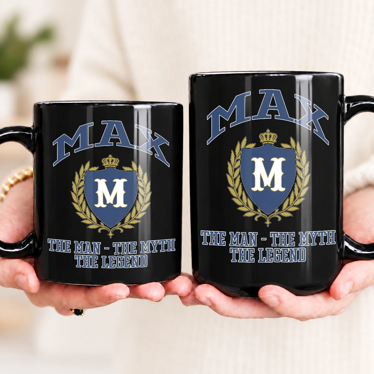 The Man The Myth The Legend Blue And Yellow Logo Mug MAX 13K1 MG24