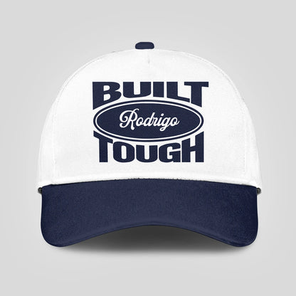 Built Your Name Tough Slogan Blue And White Cap RODRIGO 13K1 C95PF