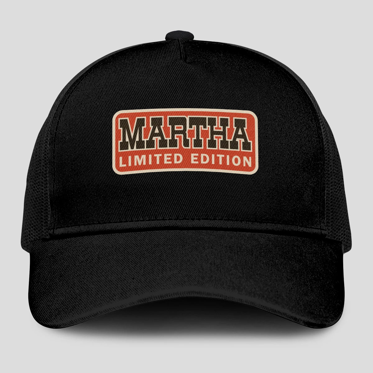 Limited Edition Red Logo Black Mesh Cap MARTHA 13K1 C215PF