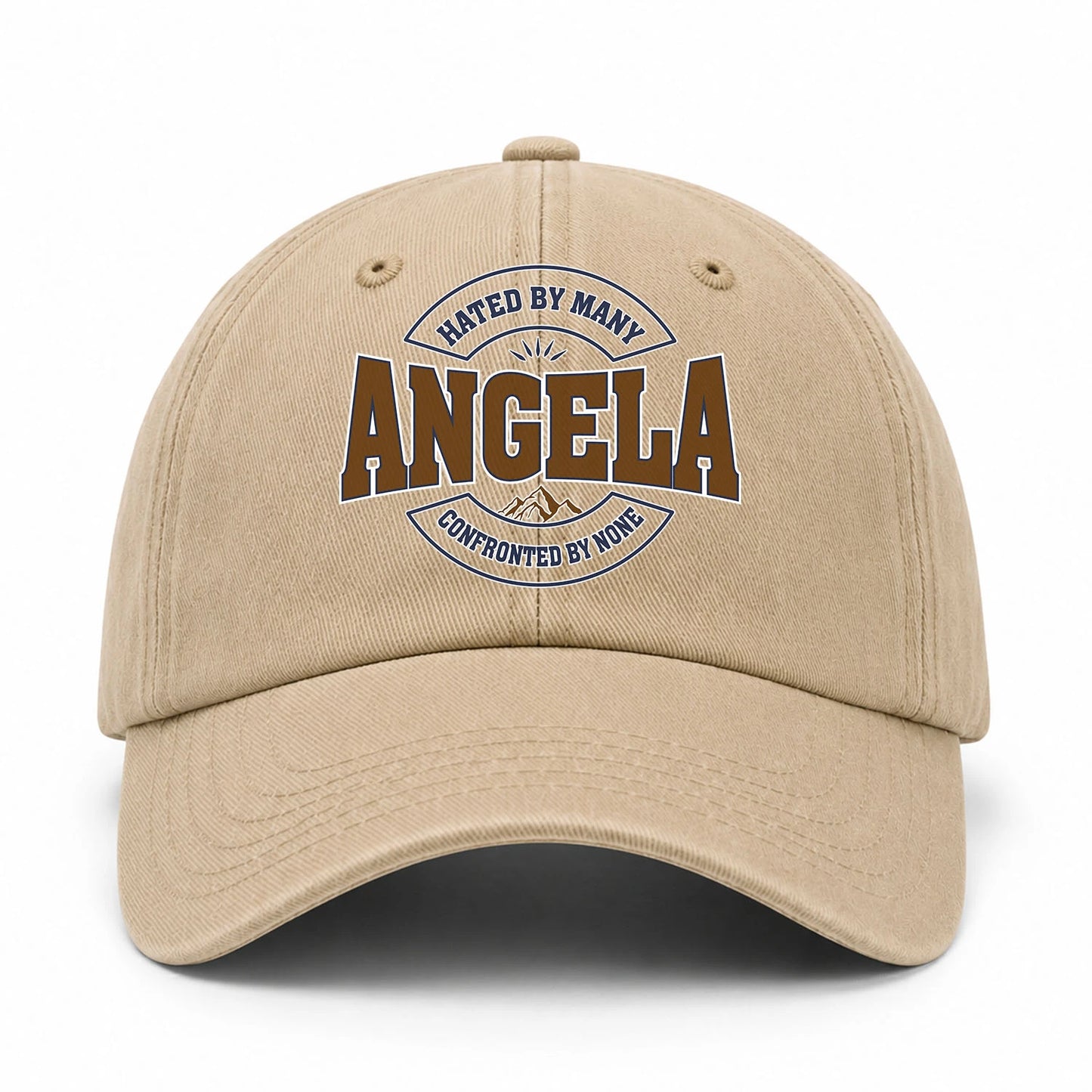 Hated By Many Confronted By None Washed Cap ANGELA 13K1 C36PF