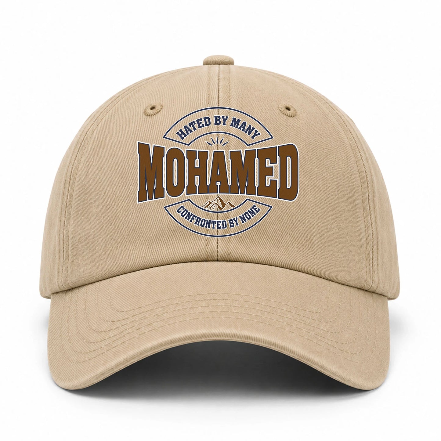 Hated By Many Confronted By None Washed Cap MOHAMED 13K1 C36PF