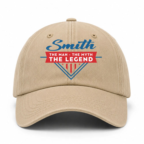 The Man The Myth The Legend Logo Washed Cap SMITH 13K1 C37PF