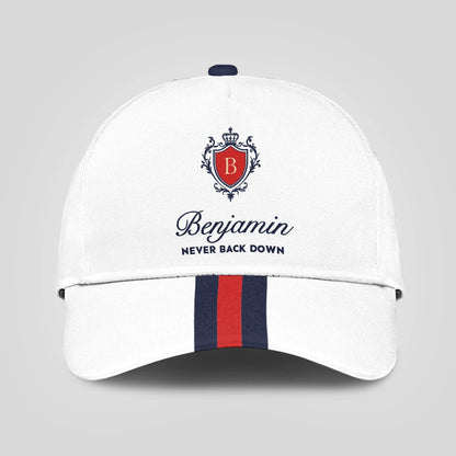 Never Back Down Stripped Cap BENJAMIN 13K1 C86PF