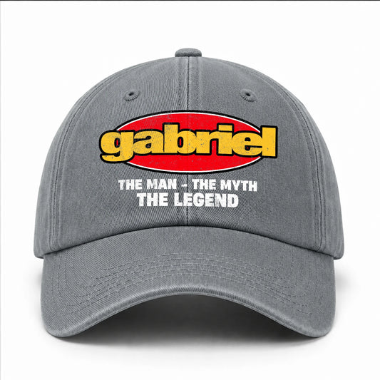The Man The Myth The Legend Vintage Logo Washed Cap GABRIEL 13K1 C162PF
