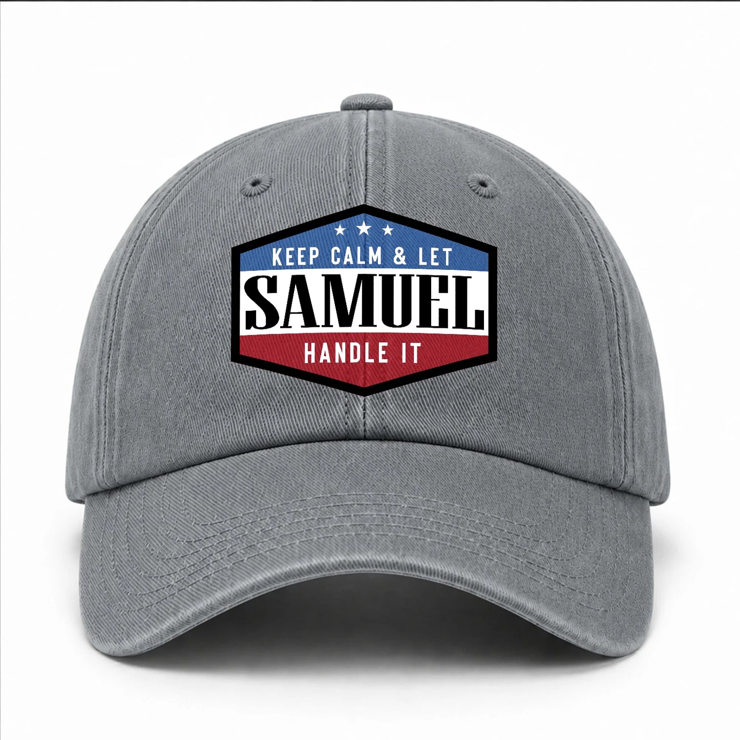 Keep Calm & Let Your Name Handle It Washed Cap SAMUEL 13K1 C87PF