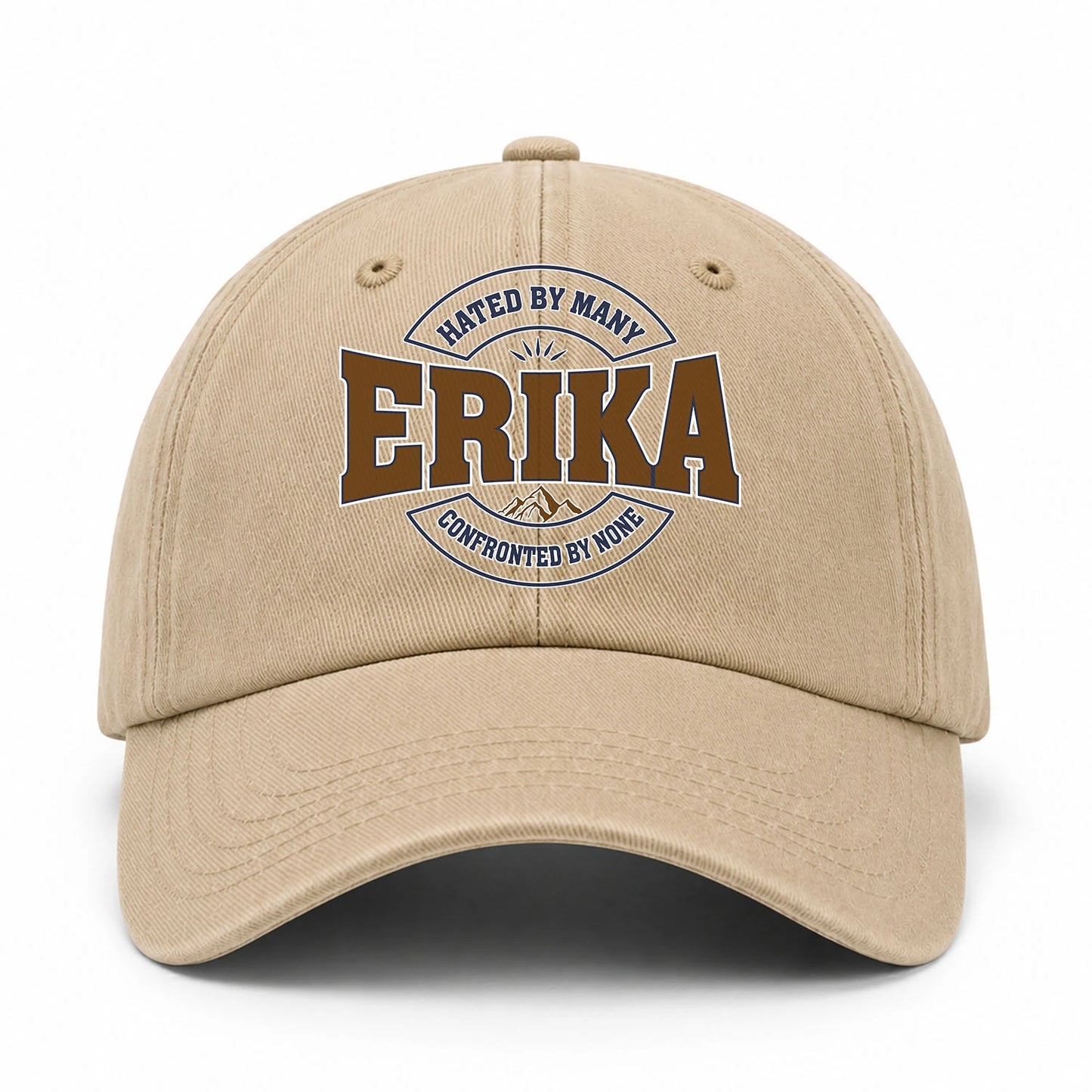 Hated By Many Confronted By None Washed Cap ERIKA 13K1 C36PF