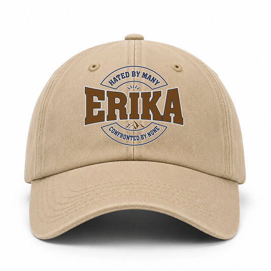 Hated By Many Confronted By None Washed Cap ERIKA 13K1 C36PF