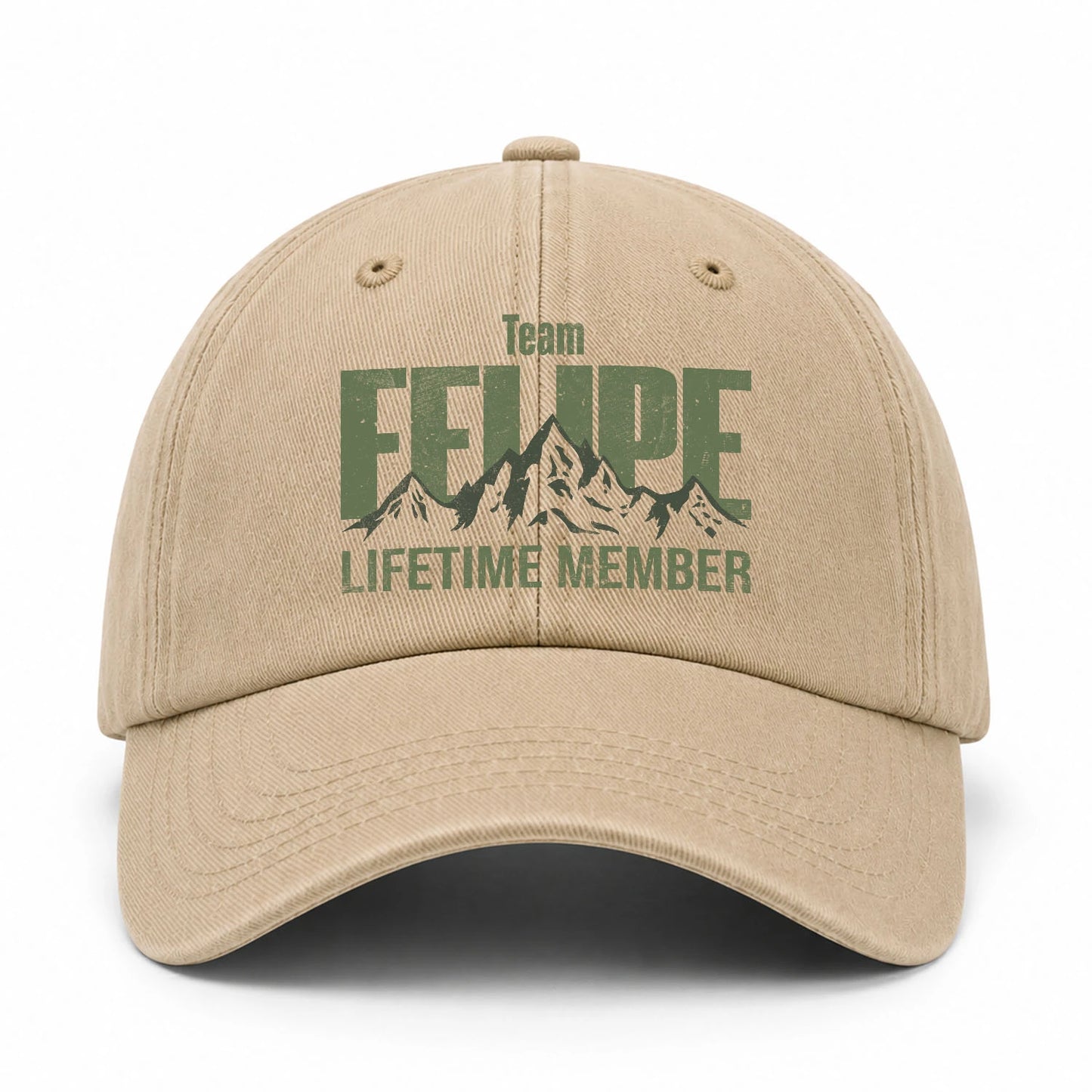Team Your Name Lifetime Member Mountain Cap FELIPE 13K1 C58PF