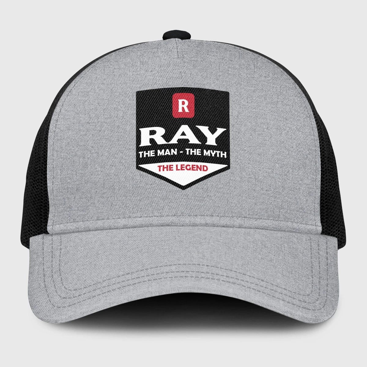 The Man The Myth The Legend Gray Mesh Cap RAY 13K1 C189PF
