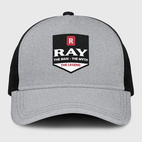 The Man The Myth The Legend Gray Mesh Cap RAY 13K1 C189PF