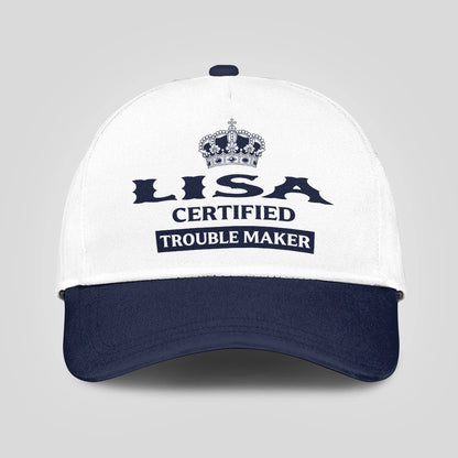 Certified Your Name Trouble Maker Washed Cap LISA 13K1 C148PF