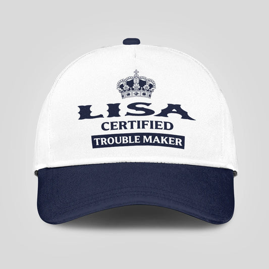 Certified Your Name Trouble Maker Washed Cap LISA 13K1 C148PF