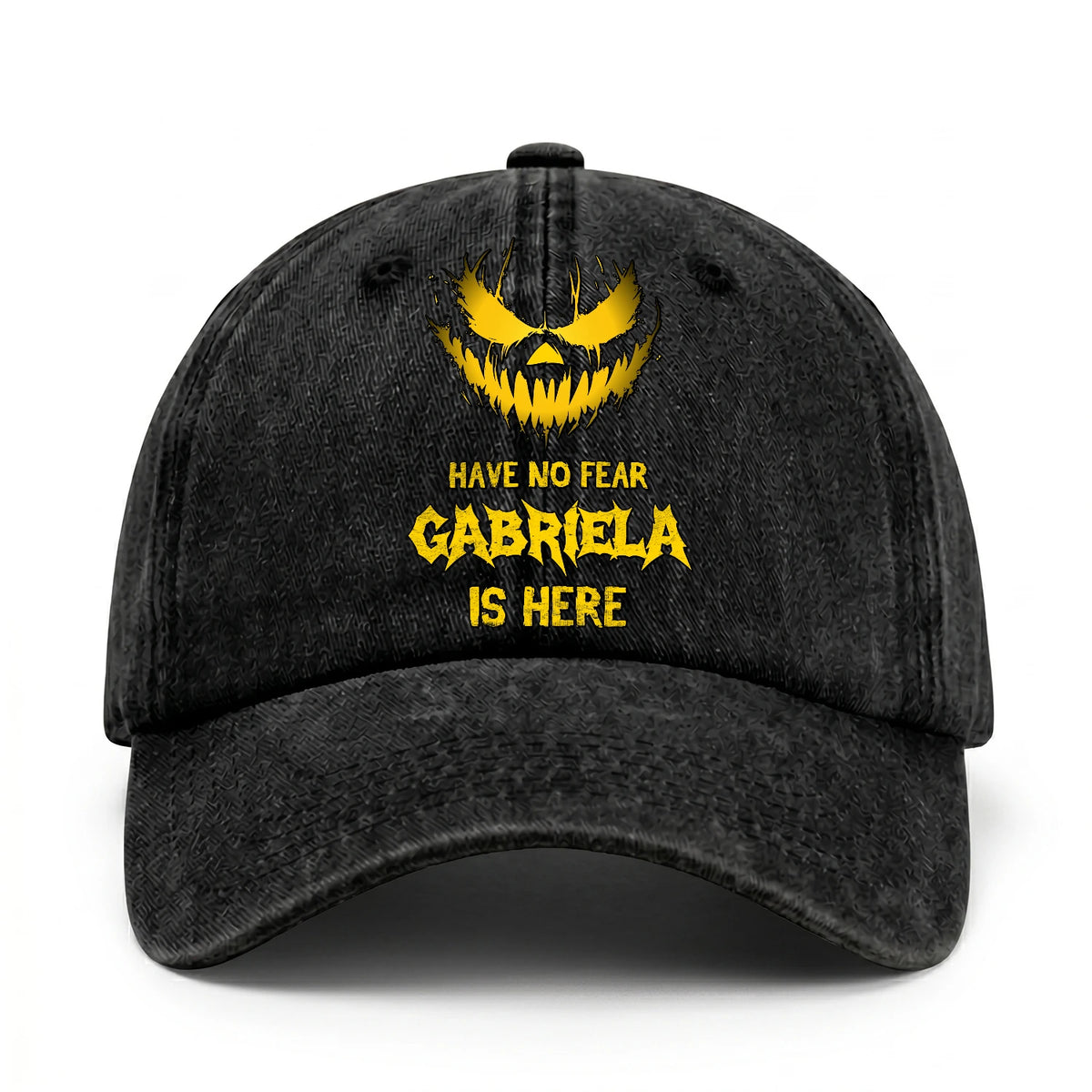 Have No Fear Your Name Is Here Jack O' Lantern Washed Cap GABRIELA 13K1 C135PF