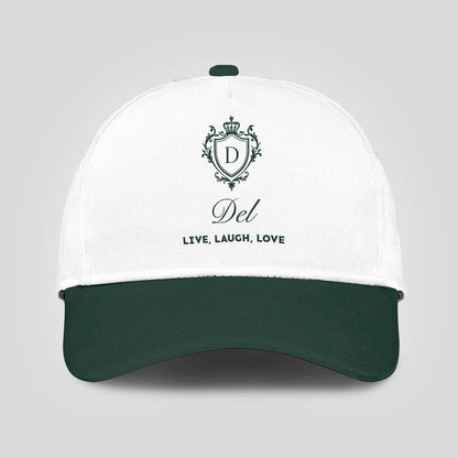 Live Laugh Love Elegant Blue And White Cap DEL 13K1 C90PF