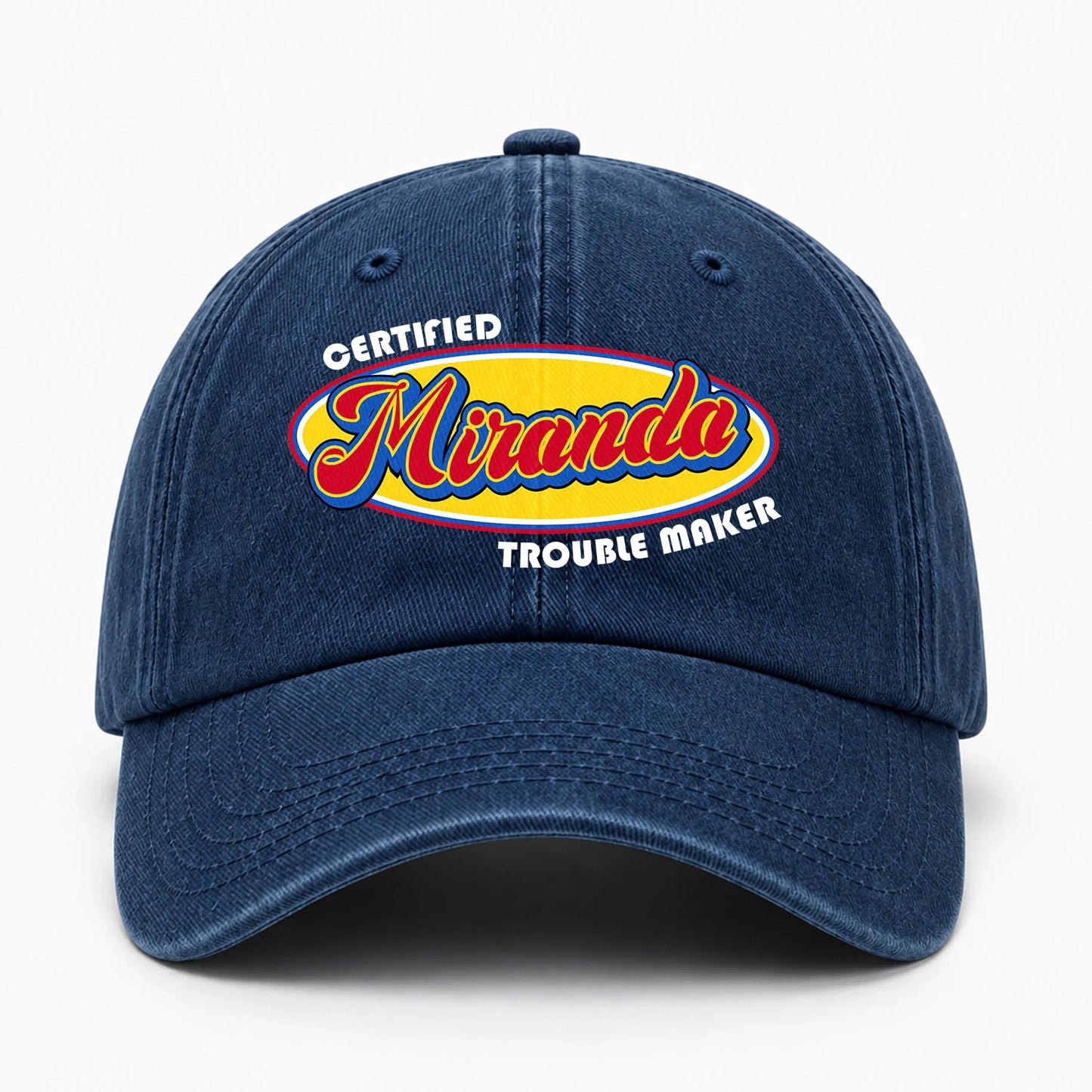 Certified Your Name Trouble Maker Washed Cap MIRANDA 13K1 C73PF