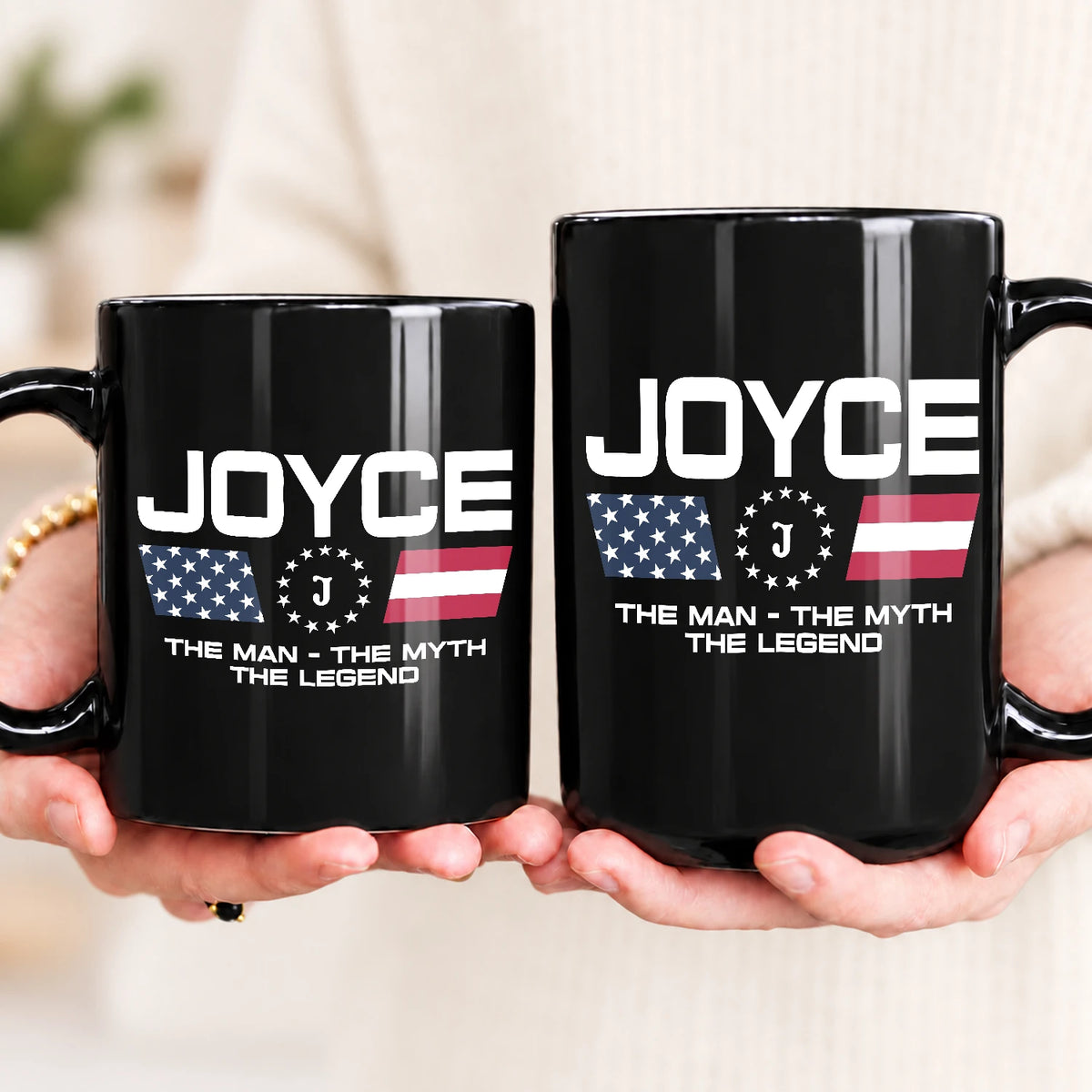 The Man The Myth The Legend Us Flag Mug JOYCE 13K1 MG23