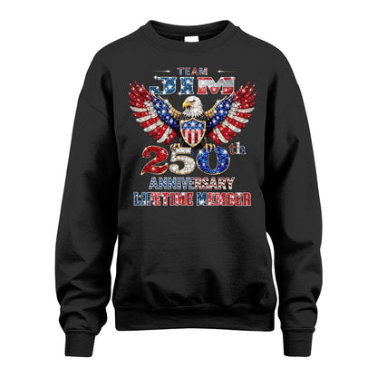 JIM 13K1-523 Personalized "Team...Lifetime Member" America 250 Design
