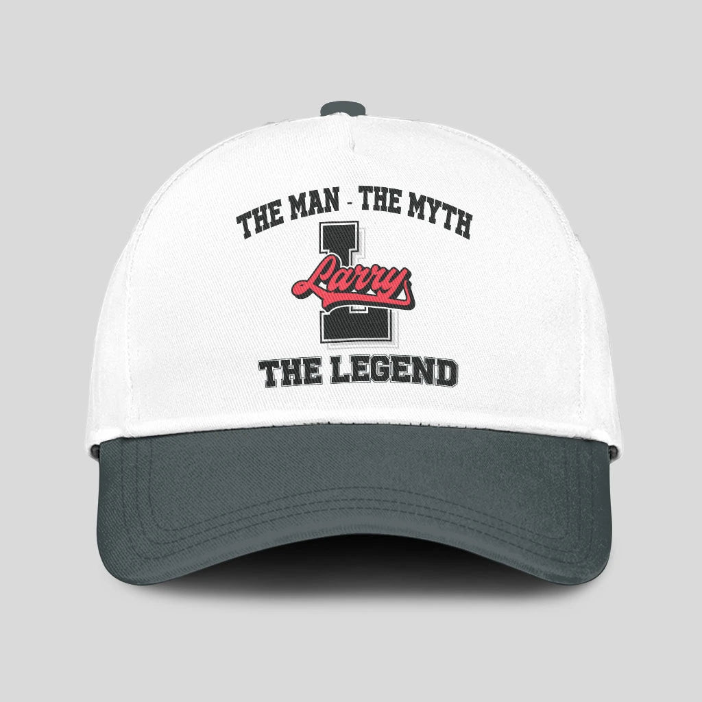 The Man The Myth The Legend Custom Initial Letter And Name Cap LARRY 13K1 C38PF