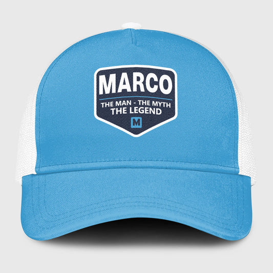 The Man The Myth The Legend Light Blue Mesh Cap MARCO 13K1 C190PF
