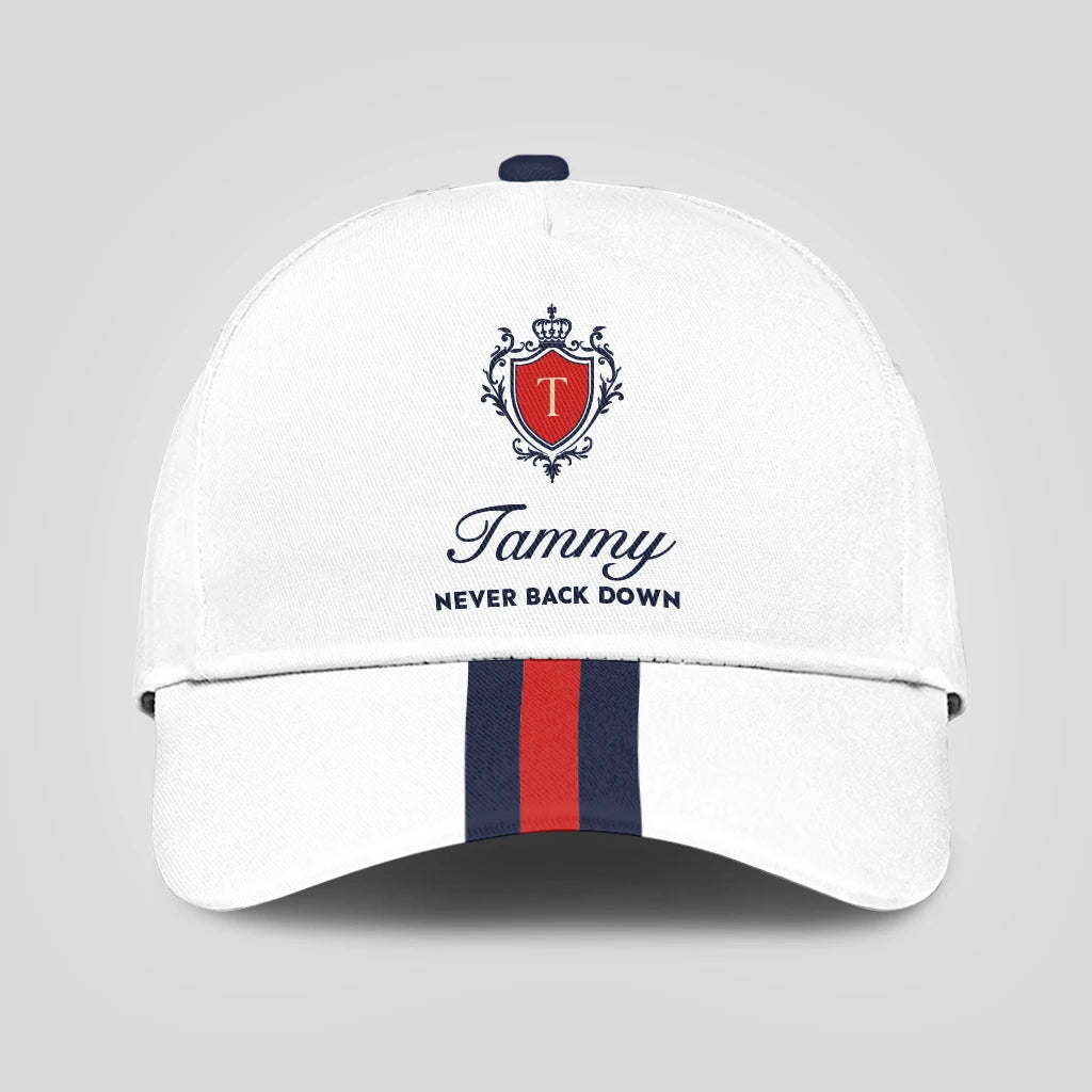 Never Back Down Stripped Cap TAMMY 13K1 C86PF